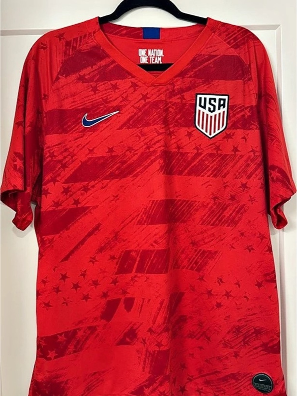 Nike USMNT 2019 Away Stadium Jersey Red Soccer Jersey